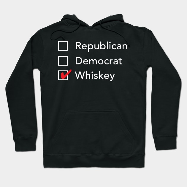 Republican Democrat Whiskey Hoodie by zubiacreative